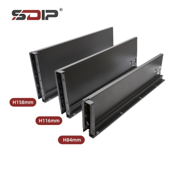 Slim metal box slide