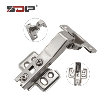 45 degree slide-on soft-closing hinge