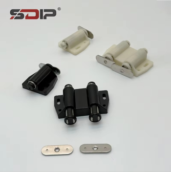 Glass Magnetic Door Catch Glass Clamps Cabinet Latch Catch Black and White Magnetic Hidden Locks