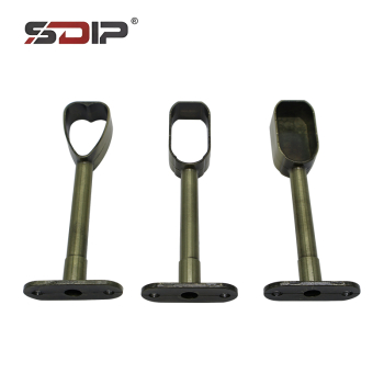 Zinc Alloy Chrome Round-head Wardrobe Cabinet Clothes Hanger Rod Accessory Detachable Design Wall Other Furniture Hardware