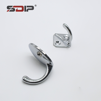 Polished Zinc Alloy Single Prong Wall Hooks