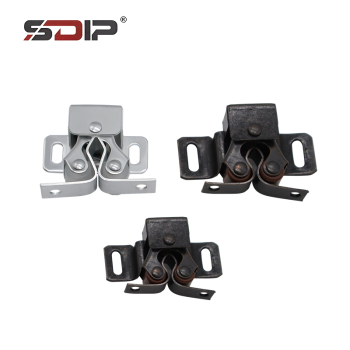 Modern-style Home Security Closet Door Stop with Magnetic Spring Zinc-coated Iron Safety Hinges