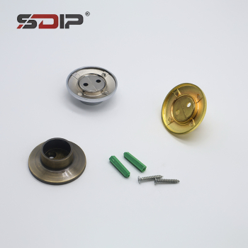 Multi-Color Zinc Alloy Round Rod Flange Bracket
