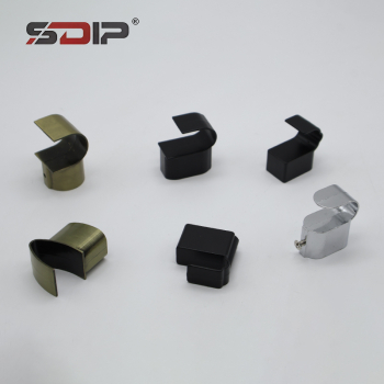 Zinc Alloy Hanging Rod with Thickened Flange Base Clotheshanger, Closet Horizontal Rod Hanging Piece, Hardware Accessory