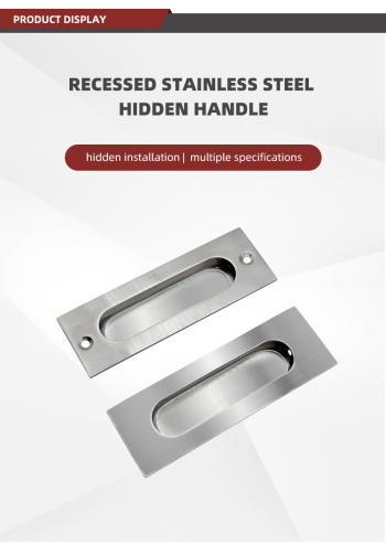 Embedded Screw-Mount Handle for Sliding Doors & Cabinets