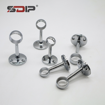Zinc Alloy Wardrobe Rod Bracket, Ceiling/Wall Mount Flange