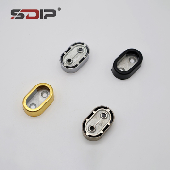 Heavy Furniture Wardrobe Oval Tube Rail Bracket