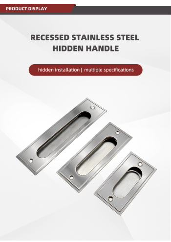 Stainless Steel Flush Mount Drawer Pull Handle