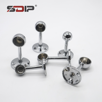 Zinc Alloy Open Wardrobe Rod Bracket, Wall/Ceiling Mount