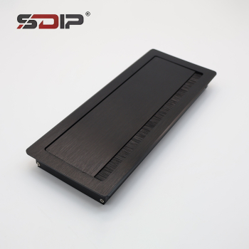 Recessed Desk Cable Management Box with Brush Seal
