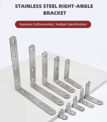  Stainless Steel Right-angle Brackets and L-shaped Angle Brackets for Metal Parts.