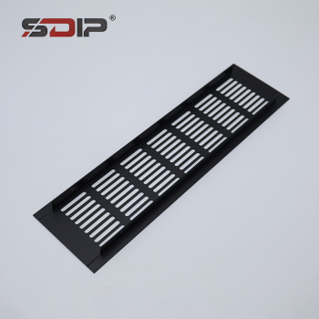 Black Aluminum Louvered Air Vent
